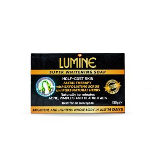 LUMINE Super Whitening Soap bar for half-cast and fair skin – exfoliating brightening soap for even skin tone and radiant glow.